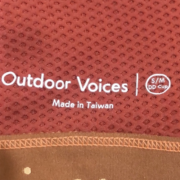 Outdoor Voices Sports Bra Size Small Medium Orange - Picture 7 of 9